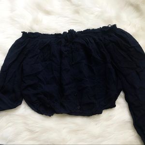 Cropped Long sleep top 💙